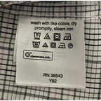 Calvin Klein Shirt Men's XL Stain Shield Extra Slim Fit Long Sleeve Plaid