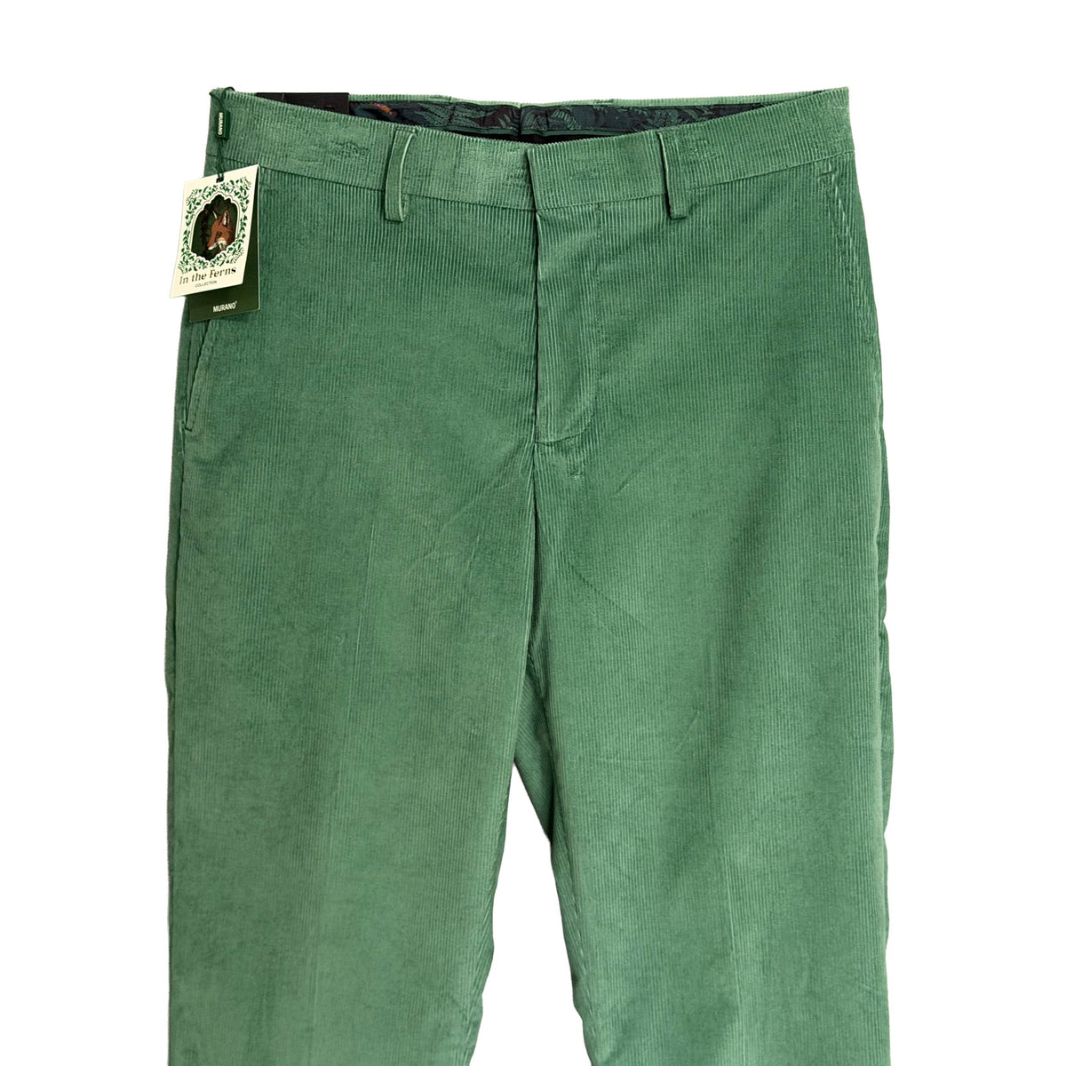 Murano Corduroy Pants Men's 29"x30" Alex Fit Stretch Fabric Pine Green