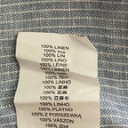 Michael Kors Linen Shirt Men's XL Slim Fit Short Sleeve Blue/White Pinstripe