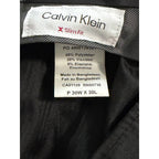 Calvin Klein Dress Pant Men's 30"x30" Slim Fit Flat Front Stretch Wine Plaid