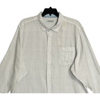 Tommy Bahama Shirt Men's XXL "Paradisio Plaid" Linen Long Sleeve
