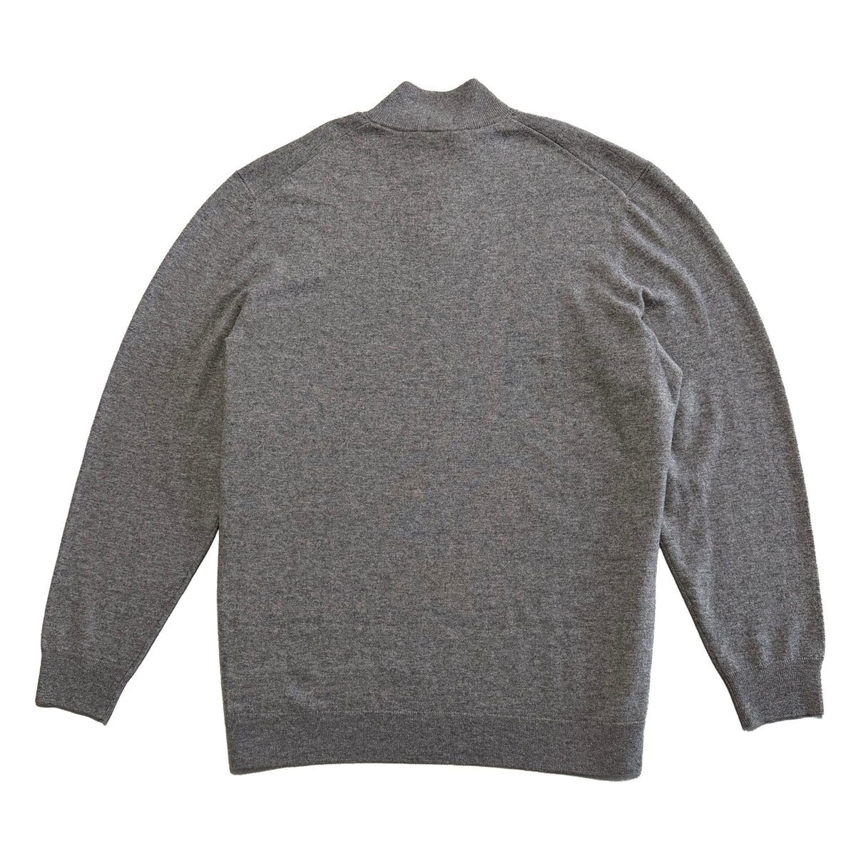 Boss H-Hemario Quarter Zip Sweater Men's 3XT Big & Tall Wool Cashmere Gray