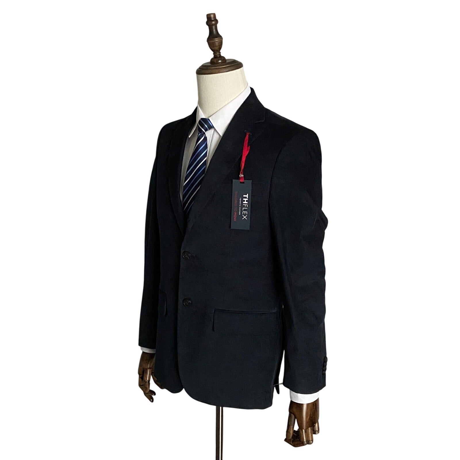 Tommy Hilfiger Sport Coat Men's 38 Short Conrad Navy Blue Corduroy