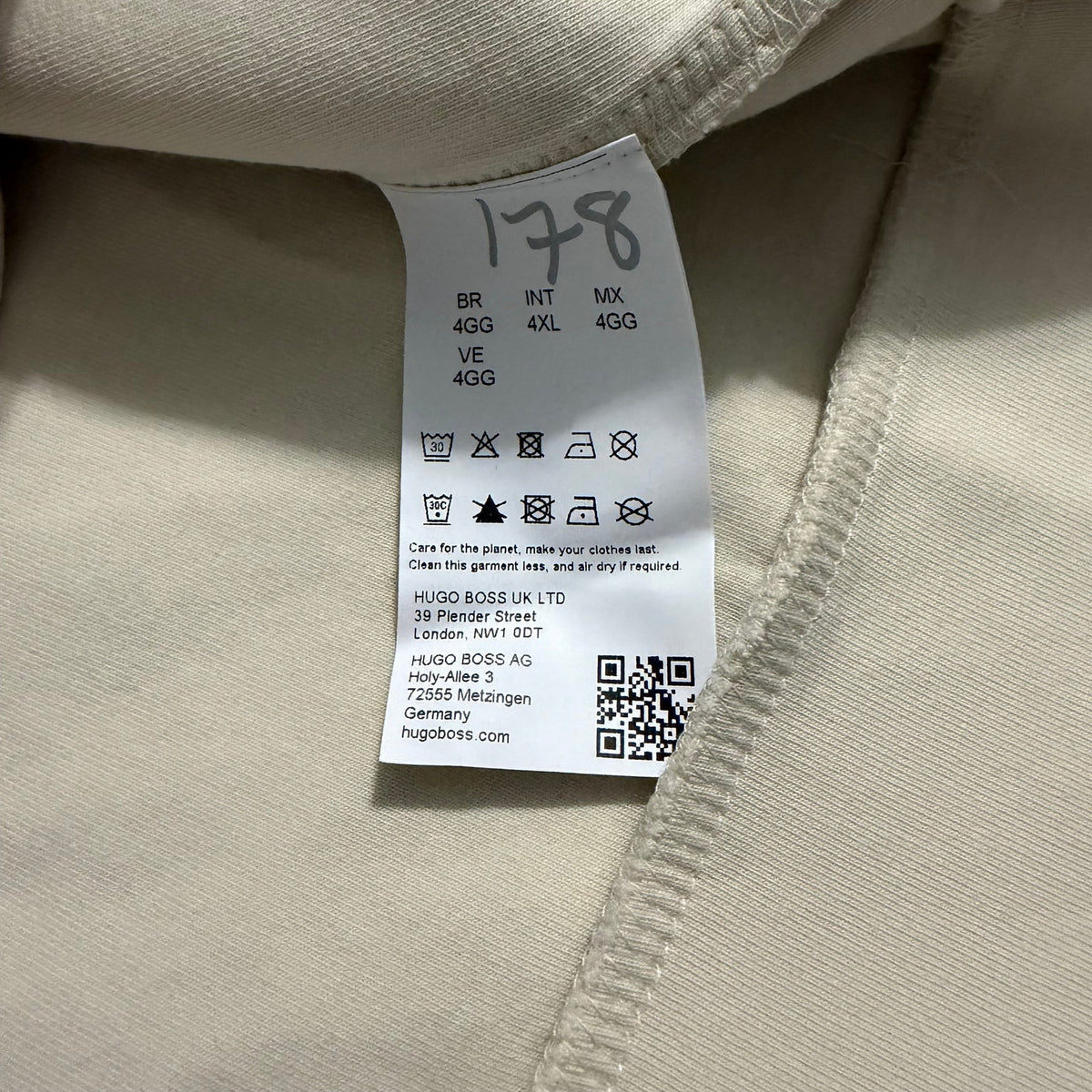 Boss Salbo Pullover Sweatshirt Men's 4XL Big & Tall Crew Neck Open White