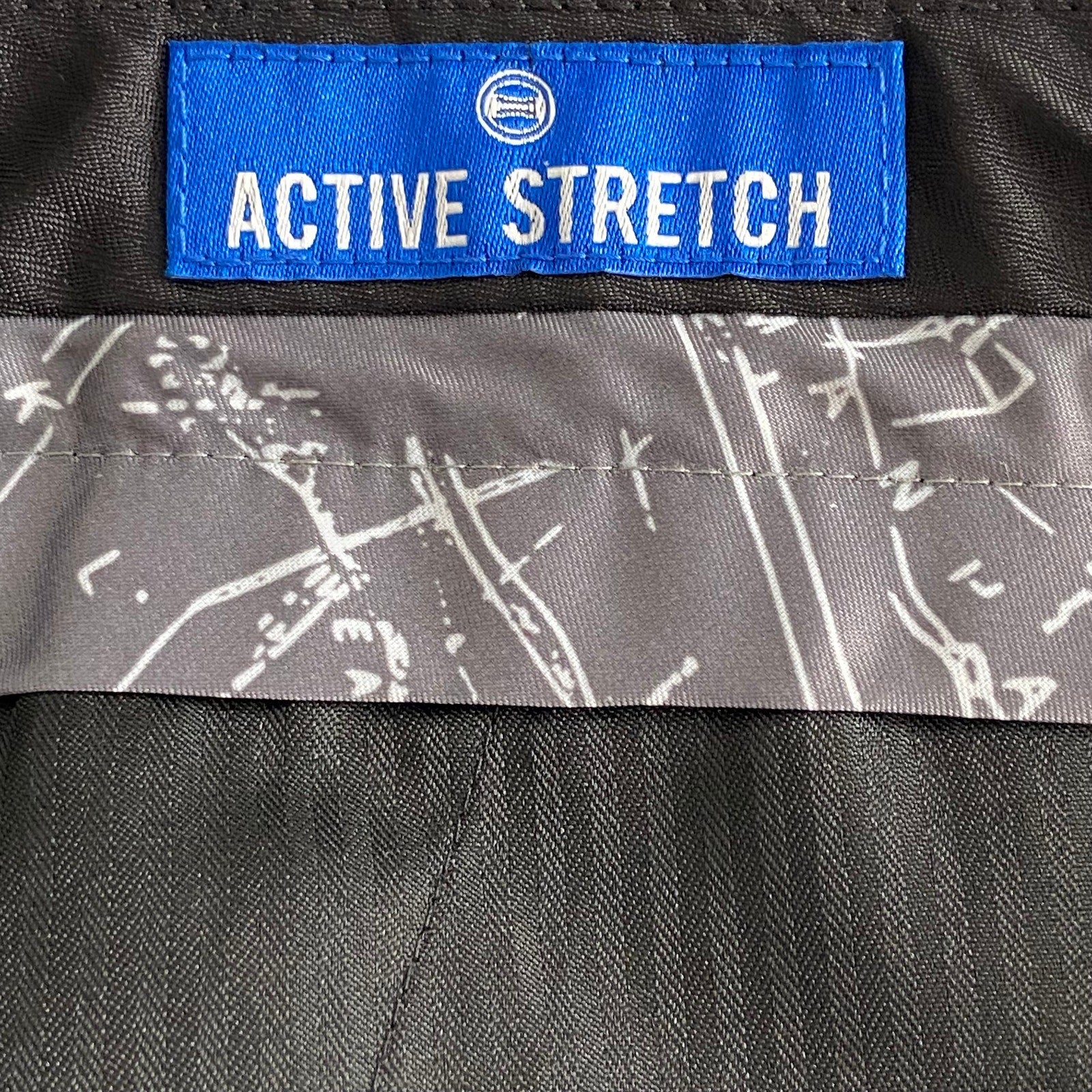 Nautica Ceylon Dress Pant Men's 46x30 Flat Front Active Stretch Light Grey