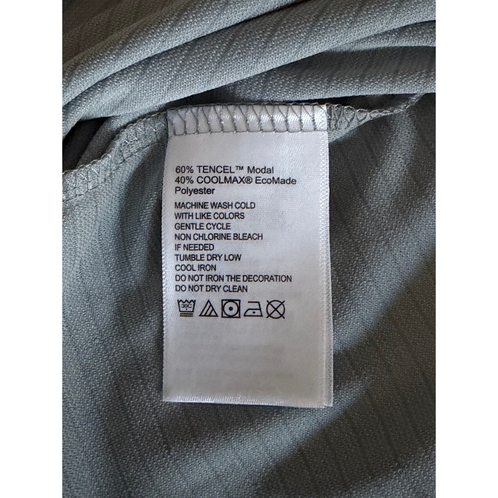 Tommy Bahama V-Neck Tee Men's XXL "Bay Stripe V-Neck" Anchor Grey