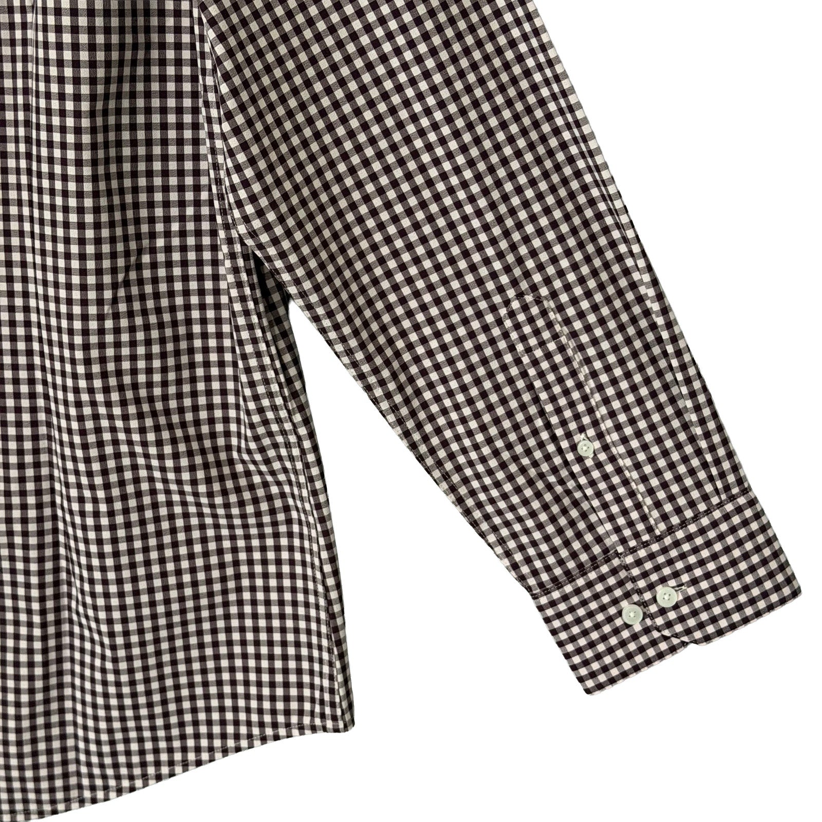 Mizzen+Main Shirt Men's XXL Leeward Trim Fit Long Slv Eggplant Crew Gingham