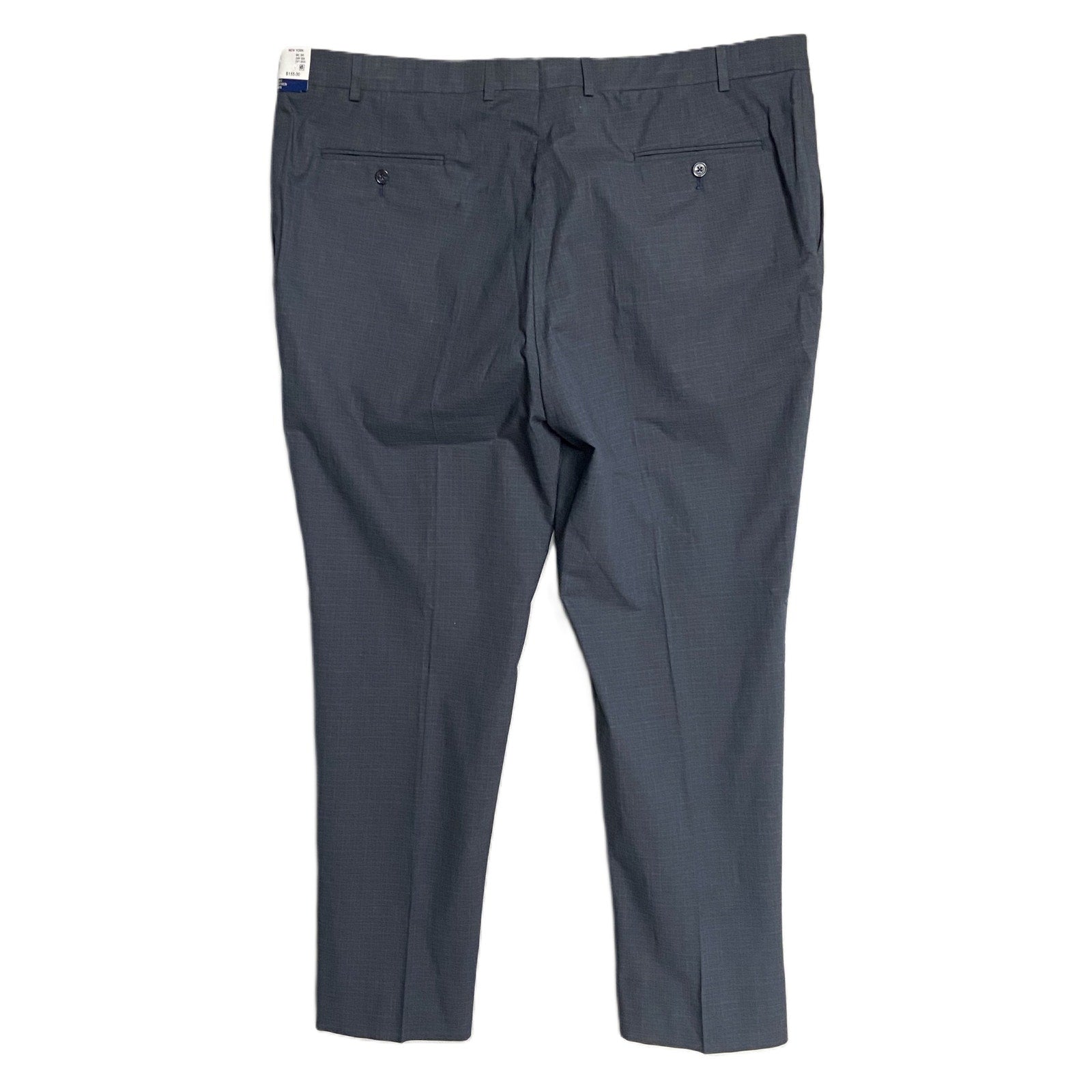 Hart Schaffner Marx Pant Men's 42x30 Dress Pant Platinum New York Fit Blue