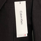 Calvin Klein Men's 42 Long Sport Coat Slim Fit Brown Herringbone Wool