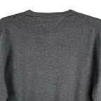 Tommy Hilfiger Sweater Men's XL Crew Neck Premium Cotton Long Sleeve Charcoal Grey