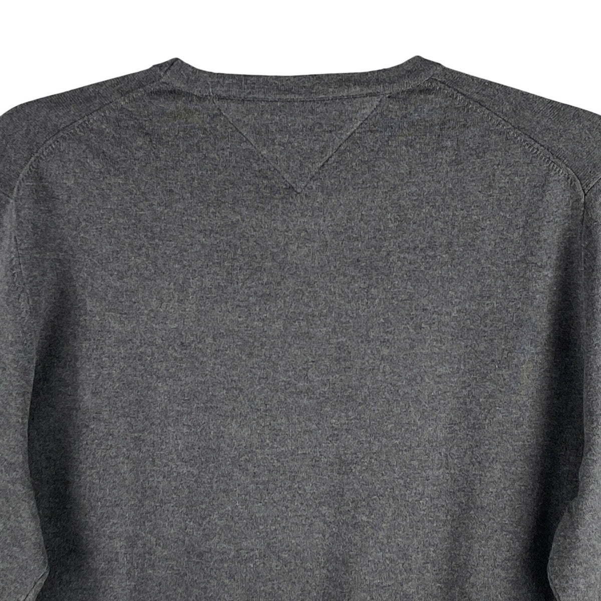 Tommy Hilfiger Sweater Men's XL Crew Neck Premium Cotton Long Sleeve Charcoal Grey