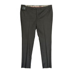 Daniel Cremieux Dress Pant Men's 46R Traveler Raw Hem Comfort Waist Charcoal