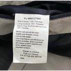 Lauren Ralph Lauren Coat Men's 38R Raincoat Stanza Cream Brown Houndstooth