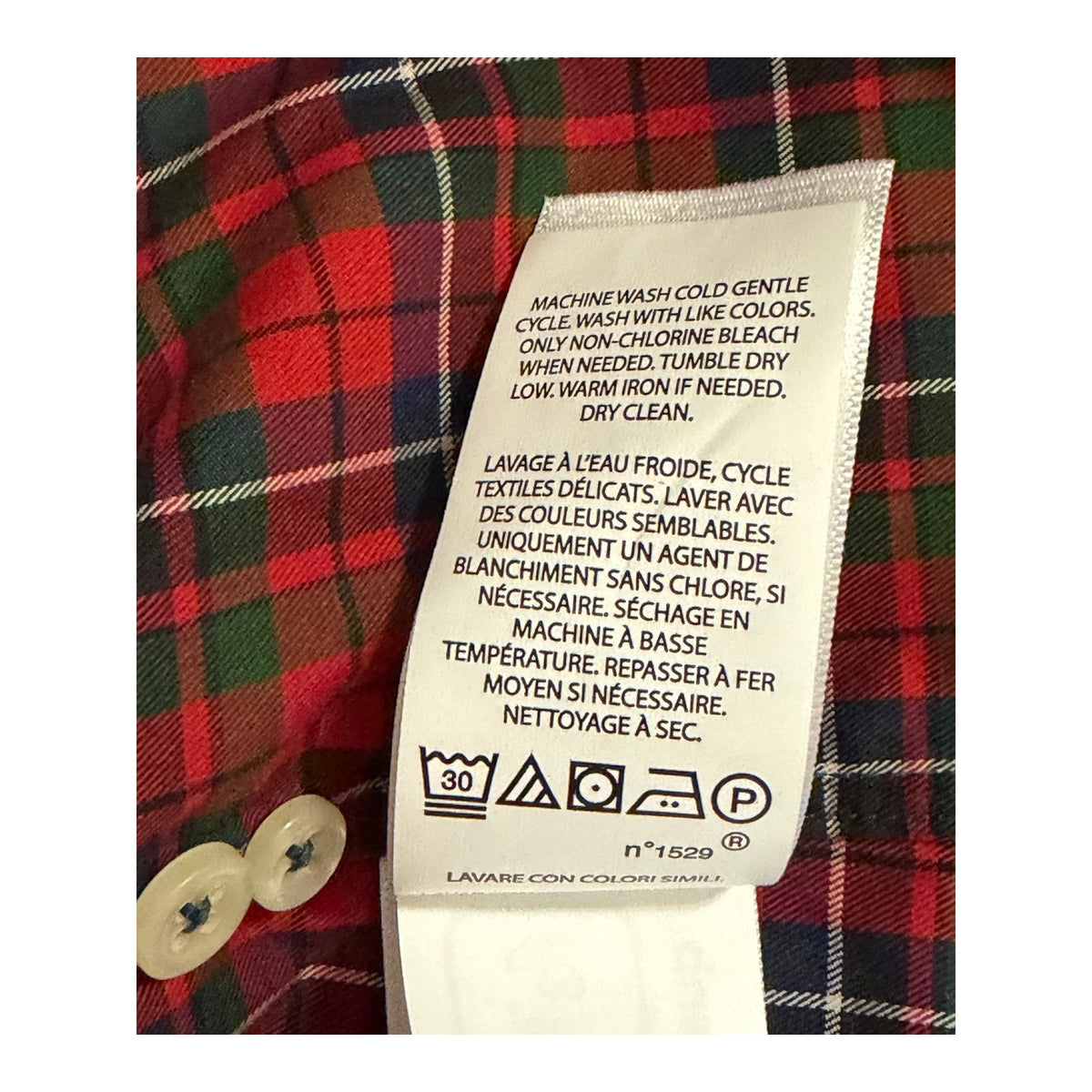 Polo Ralph Lauren Shirt Men's 3XLT Big & Tall Long Sleeve Red Navy Check