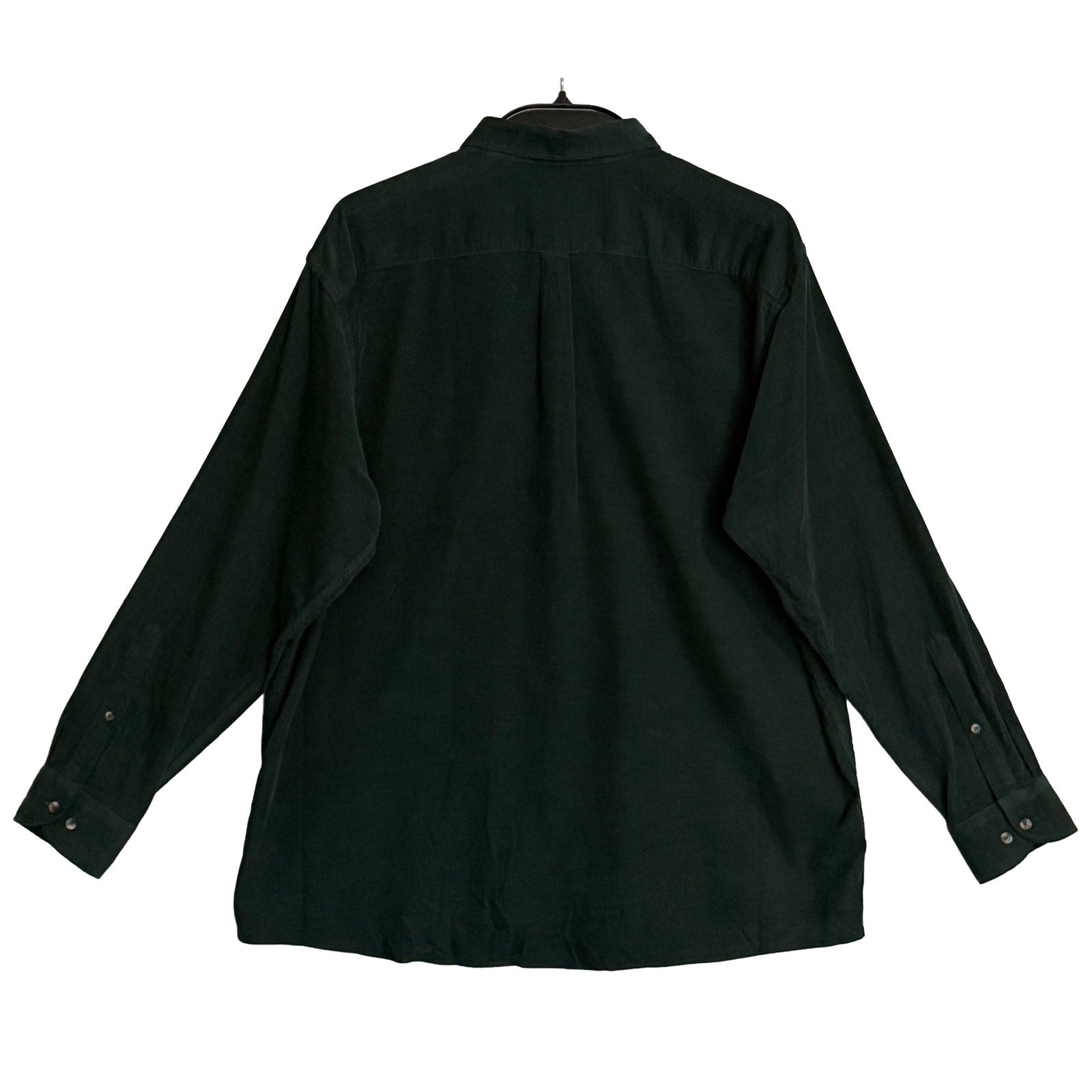 Peter Millar Cotton Cashmere Corduroy Sport Shirt Men's XXL Deep Verdant