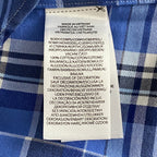 Polo Ralph Lauren Shirt Men's Medium Classic Fit Button-Down Blue Plaid