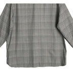 Visconti Black Men's XL Organic Cotton Long Sleeve Button Up Shirt Charcoal