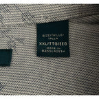 Perry Ellis Shirt Men's XXL Long Sleeve Button Up Shirt Grey Floral Pattern