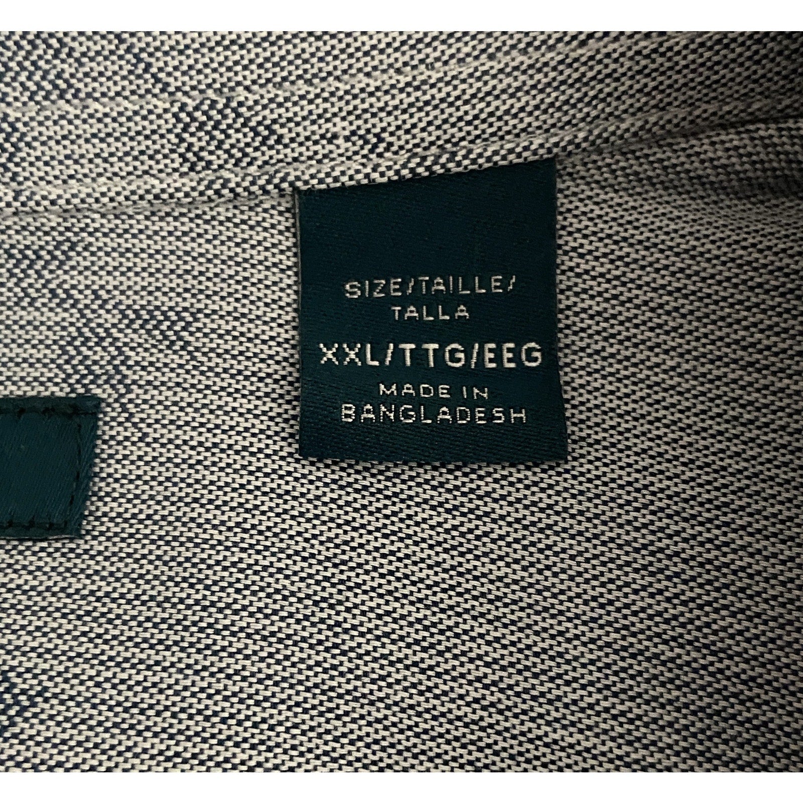 Perry Ellis Shirt Men's XXL Long Sleeve Button Up Shirt Grey Floral Pattern
