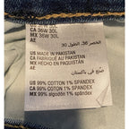 Sun + Stone Jeans Men's 36x30 Slim-Fit Distressed Blue Denim Riverview Wash