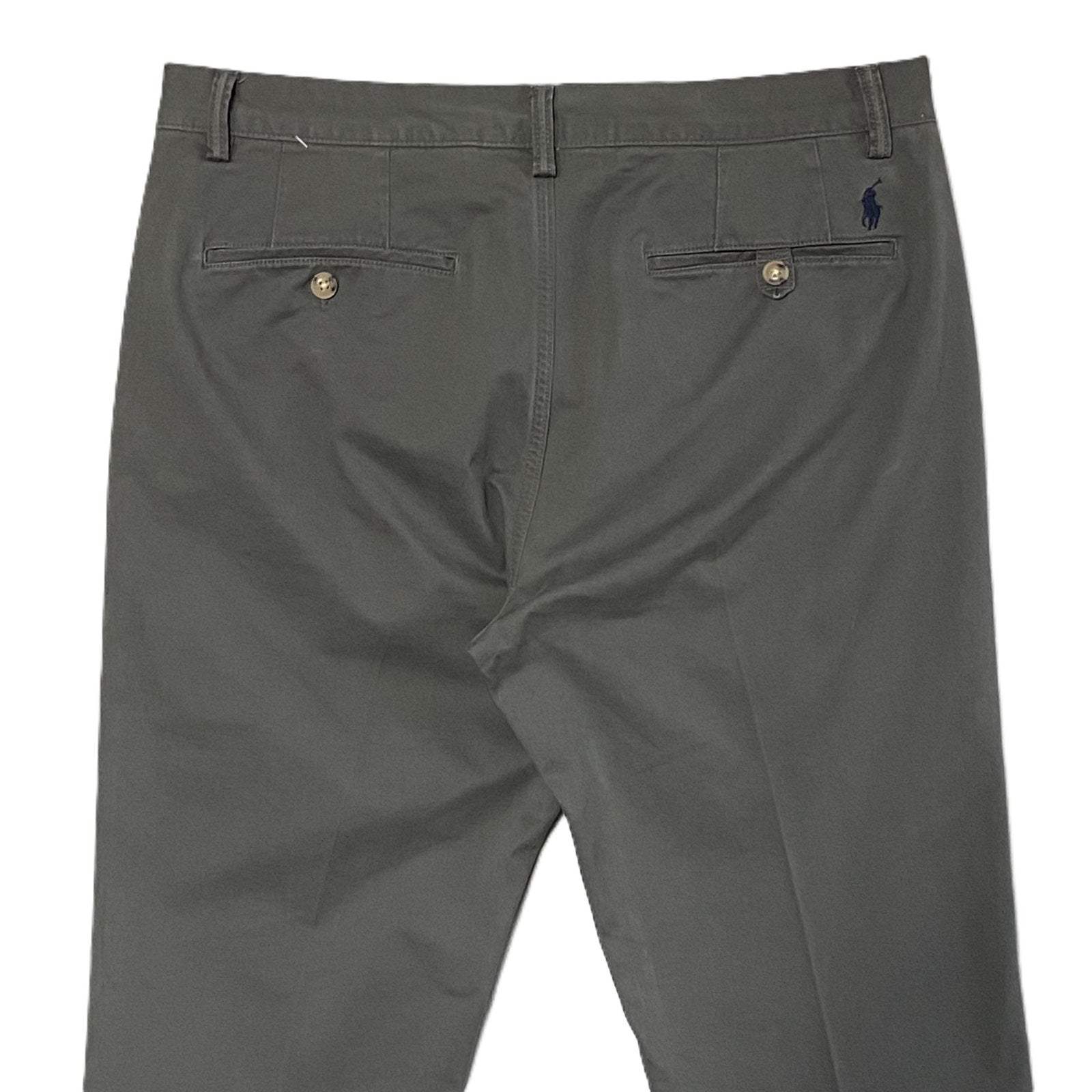 Polo Ralph Lauren Pants Men's 33"x30" Bedford Chino Flat Front Stretch Gray