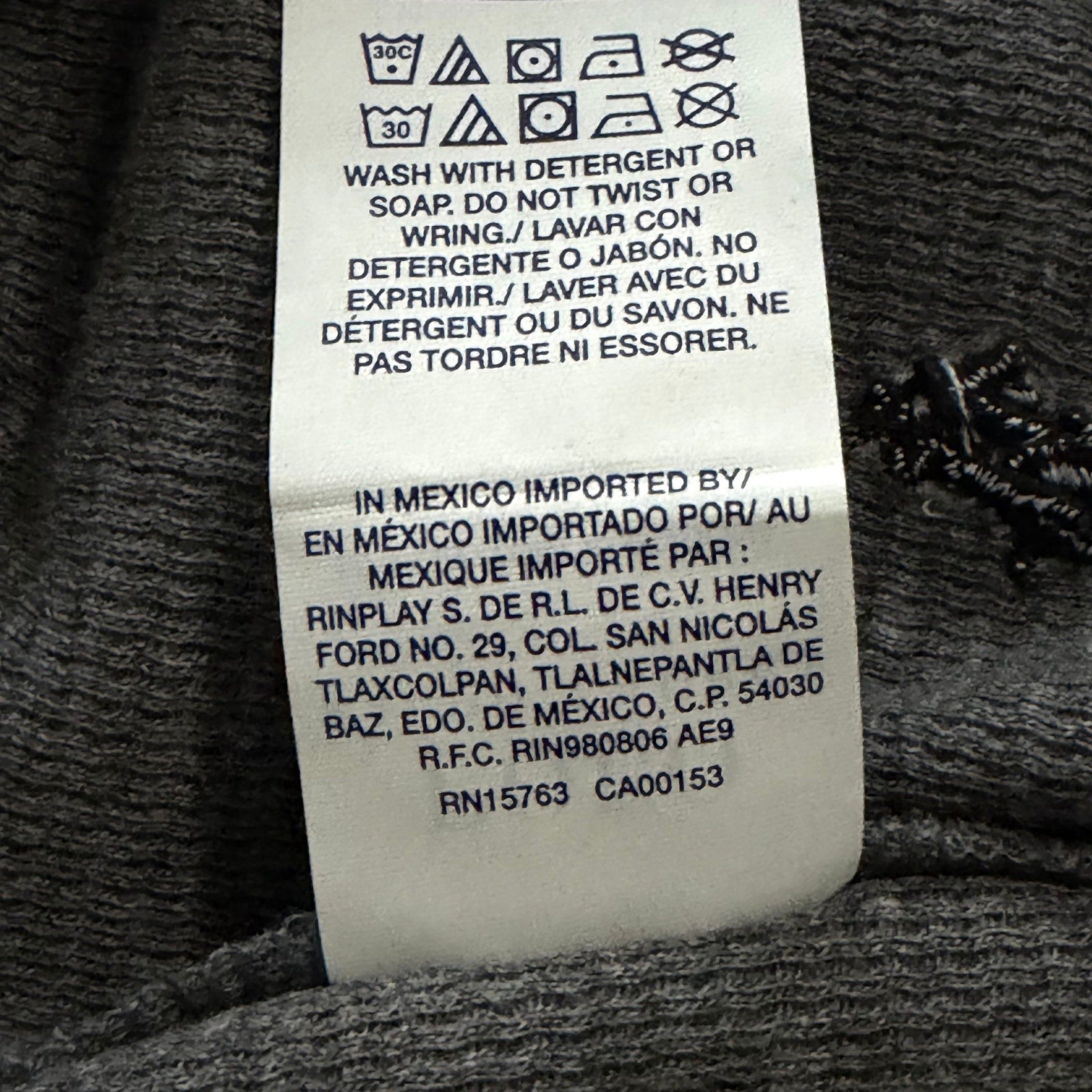 Polo Ralph Lauren Sleepwear Men's XL Crew Neck Long Sleeve Shirt Grey