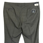 Daniel Cremieux Dress Pant Men's 46L Traveler Raw Hem Comfort Waist Gray