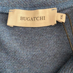 Bugatchi 1/4-Zip Pullover Men's XXL Mock Neck Stretch Fabric Navy Blue