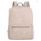 Alfani Men's Medium Backpack Adjustable Backstrap, Zip Closure Beige
