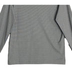 Daniel Cremieux Polo Shirt Men's Medium Long Sleeve Pima Cotton Navy Heather