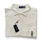 Polo Ralph Lauren Shirt Men's 4XLT Polo Bear Knit Short Sleeve Polo White
