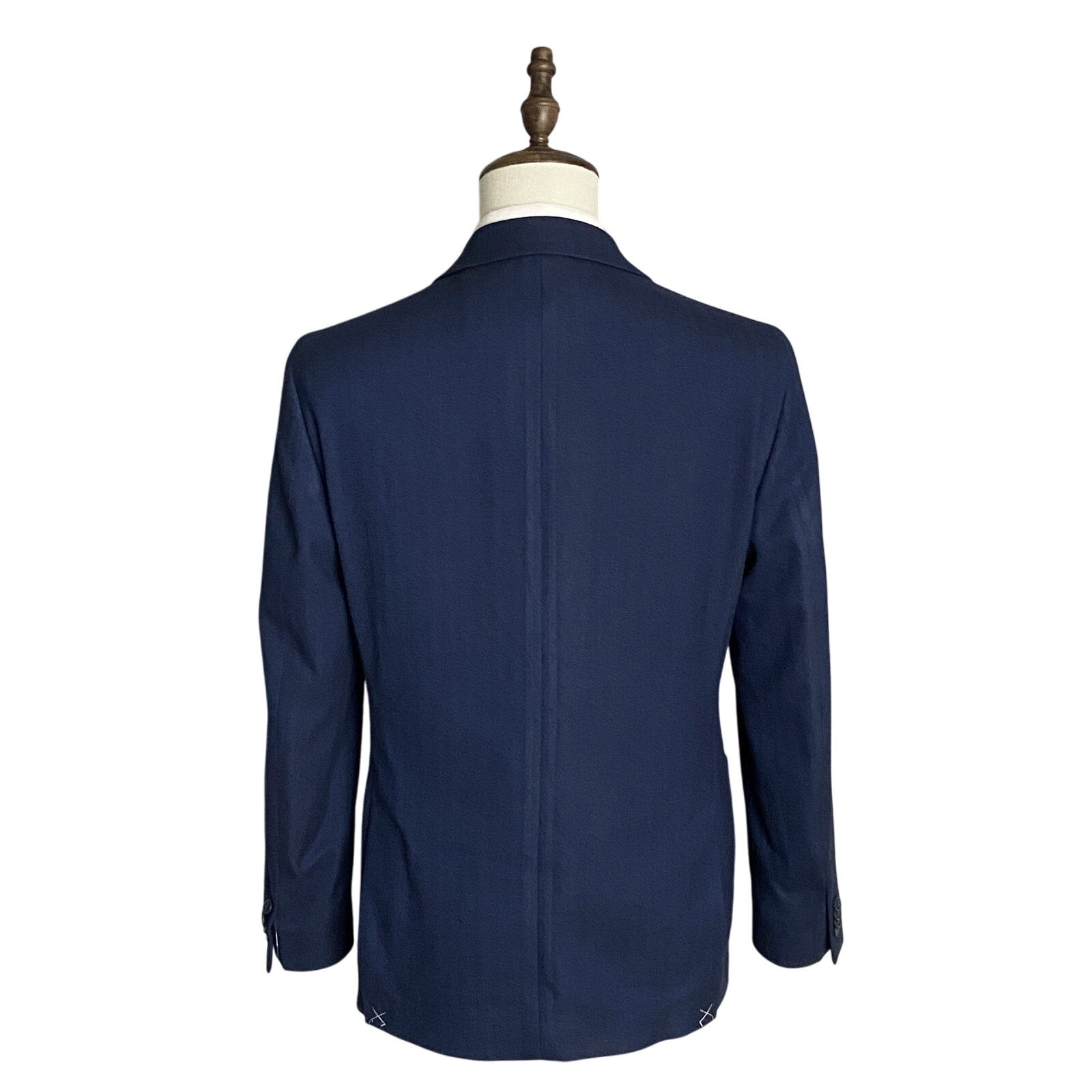 Michael Kors Men's 38 Regular Sport Coat Stretch Blue Herringbone