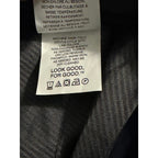Kenneth Cole Dress Pants Men's 36"x29" Stretch Slim Fit Large Blue Plaid