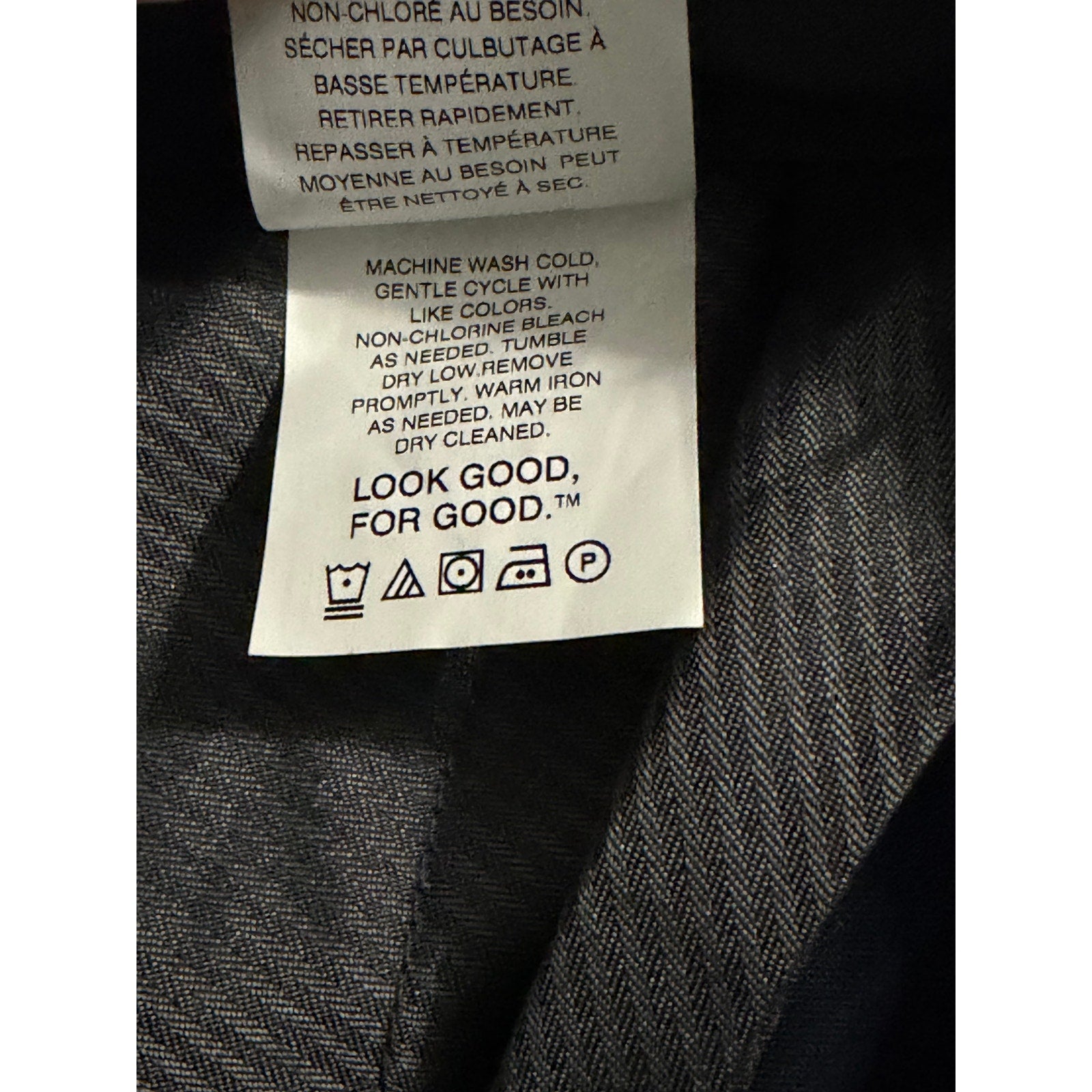 Kenneth Cole Dress Pants Men's 36"x29" Stretch Slim Fit Large Blue Plaid