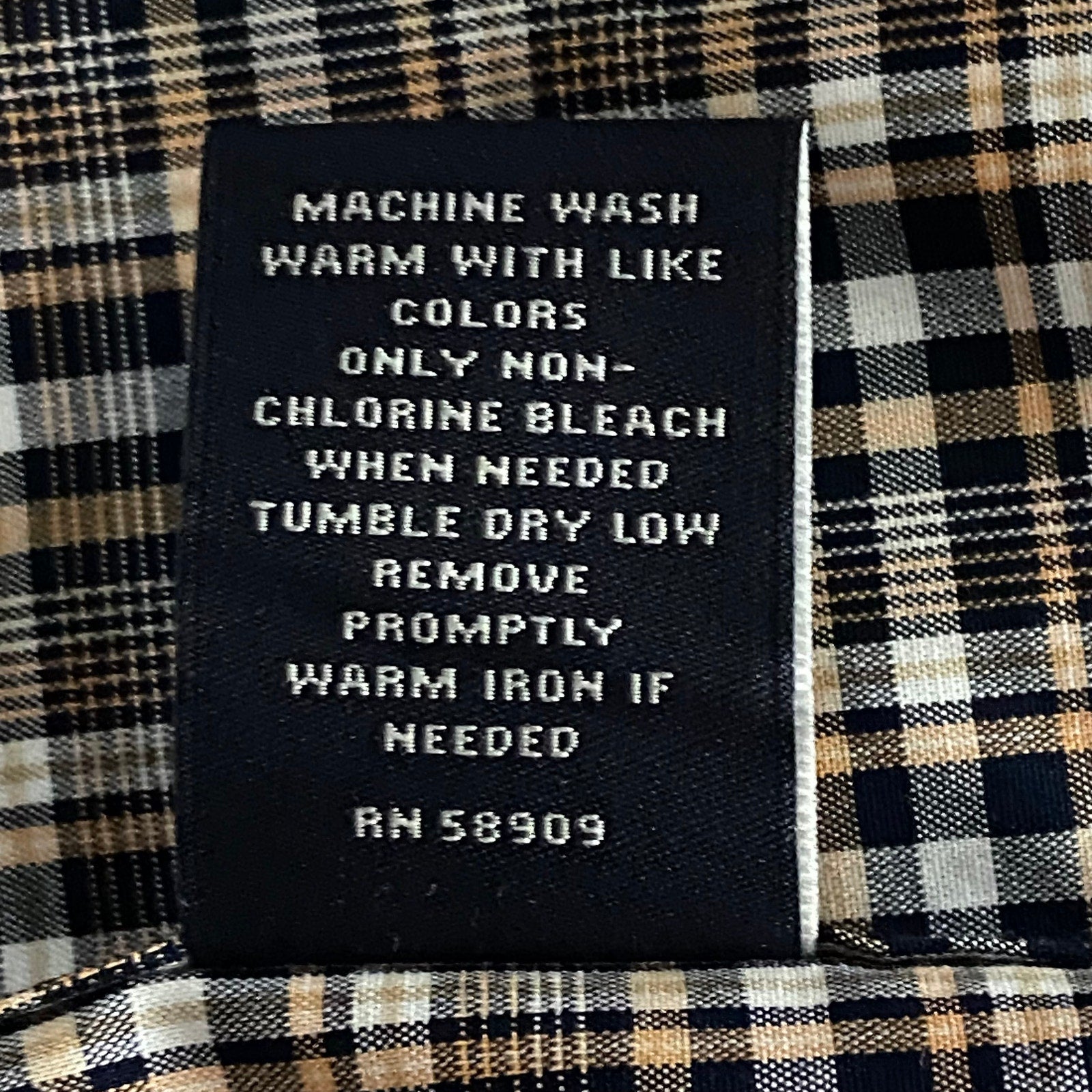 Hart Schaffner Marx Sleepwear Men's Large Pajama Set Brown Plaid