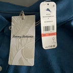Tommy Bahama Shirt Men's 3XLB Big & Tall "San Lucio Stretch" Long Slv Blue