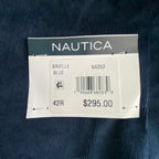 Nautica Sport Coat Men's 42 Regular Corduroy Modern Fit Stretch Dark Blue