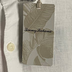 Tommy Bahama Men's 3XL Marlin & Stripes Long Sleeve Linen Shirt White