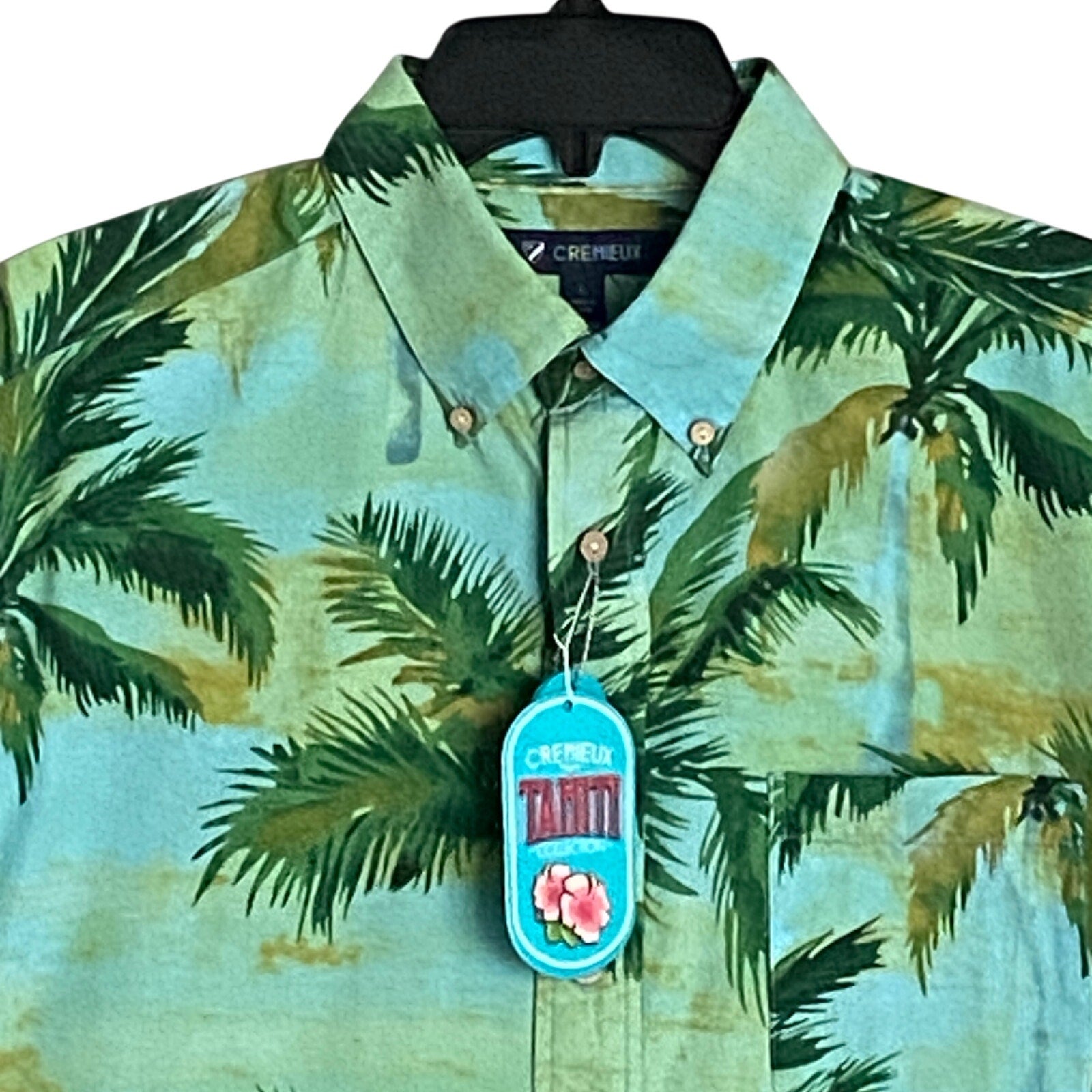 Daniel Cremieux 38 Shirt Tahiti Collection Men's Large Button-Down Tropical