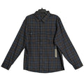 AG Los Angeles Wayne Long Sleeve Work Shirt Men's XXL Relaxed Fit Navy Plaid