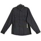 AG Los Angeles Wayne Long Sleeve Work Shirt Men's XXL Relaxed Fit Navy Plaid