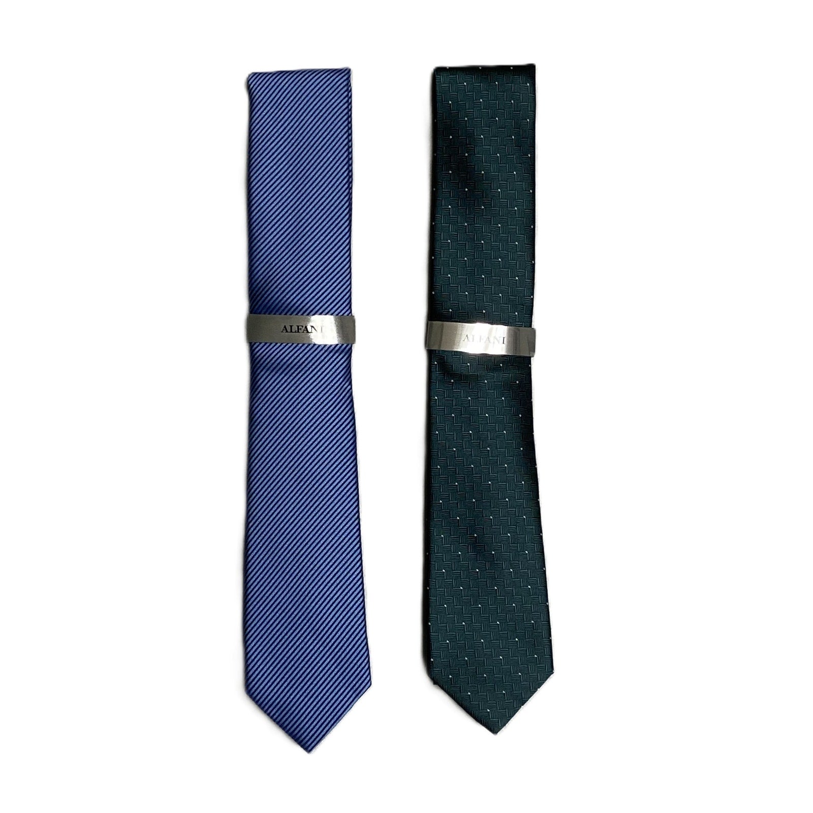 Alfani Tie Lot of 2 Classic Width and Length Neal Stripe & Brookes Mini