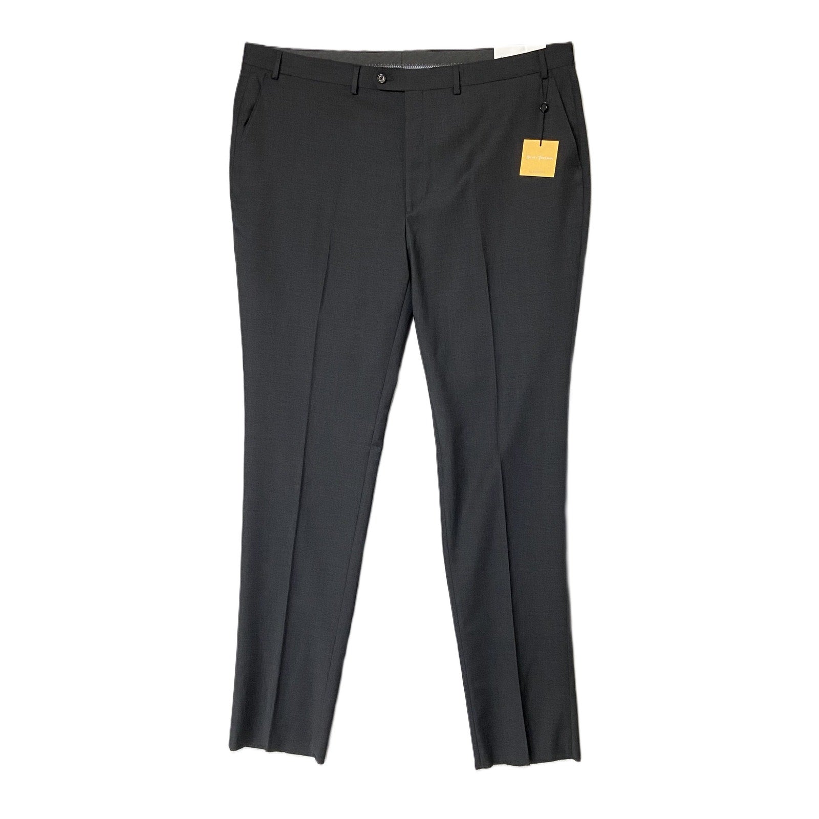 Hickey Freeman Dress Pant Men's 44W Dress Pant Classic Fit Wool Charcoal