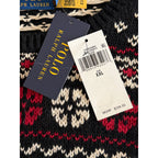 Polo Ralph Lauren Men's XXL Snowflake Cotton Cashmere Sweater Black