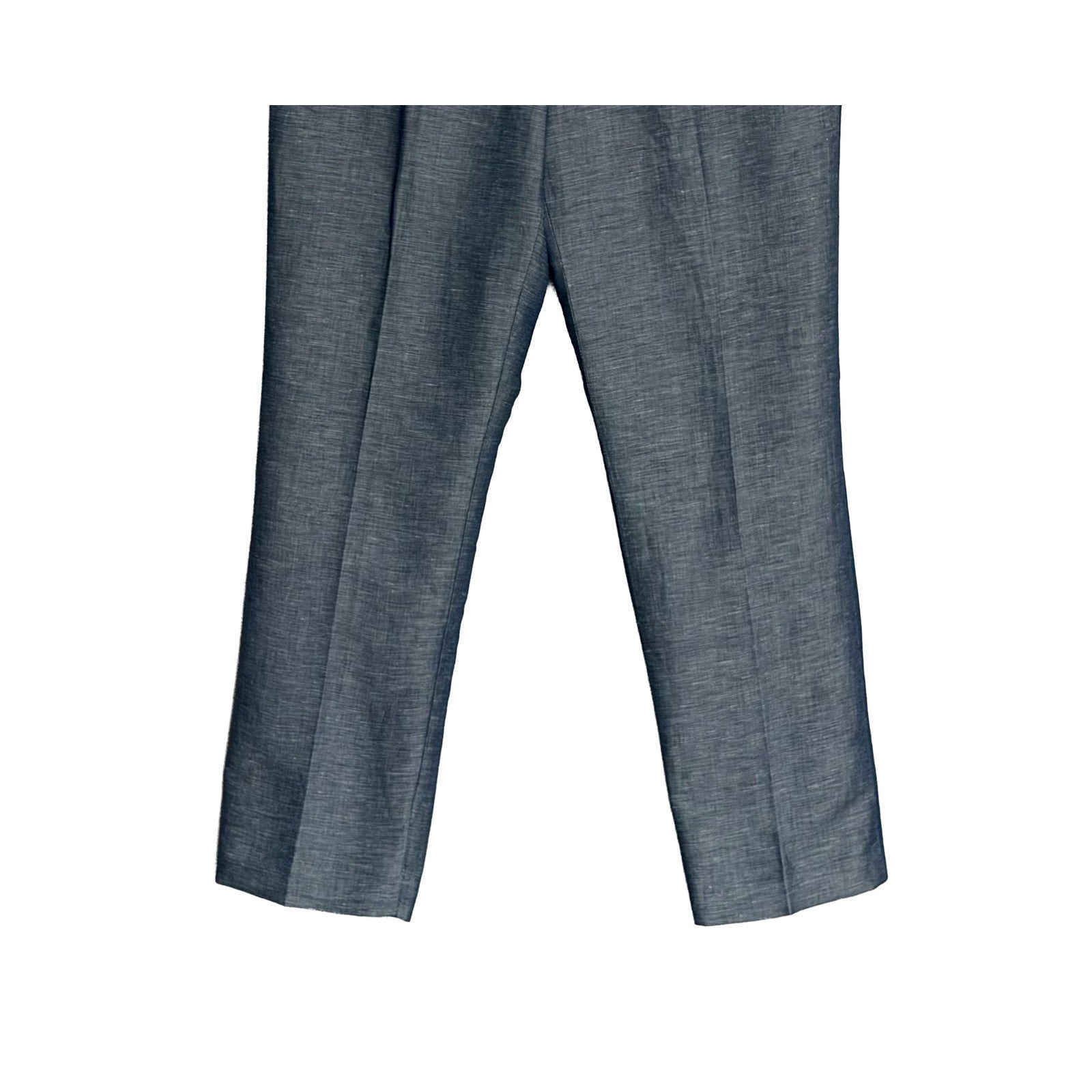 Perry Ellis Portfolio Pants Men's 33"x30" Modern Fit Linen Blend Blueprint