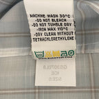 Bugatchi Dress Shirt Men's Small Long Sleeve Button-Up Blue Gray Window Pane