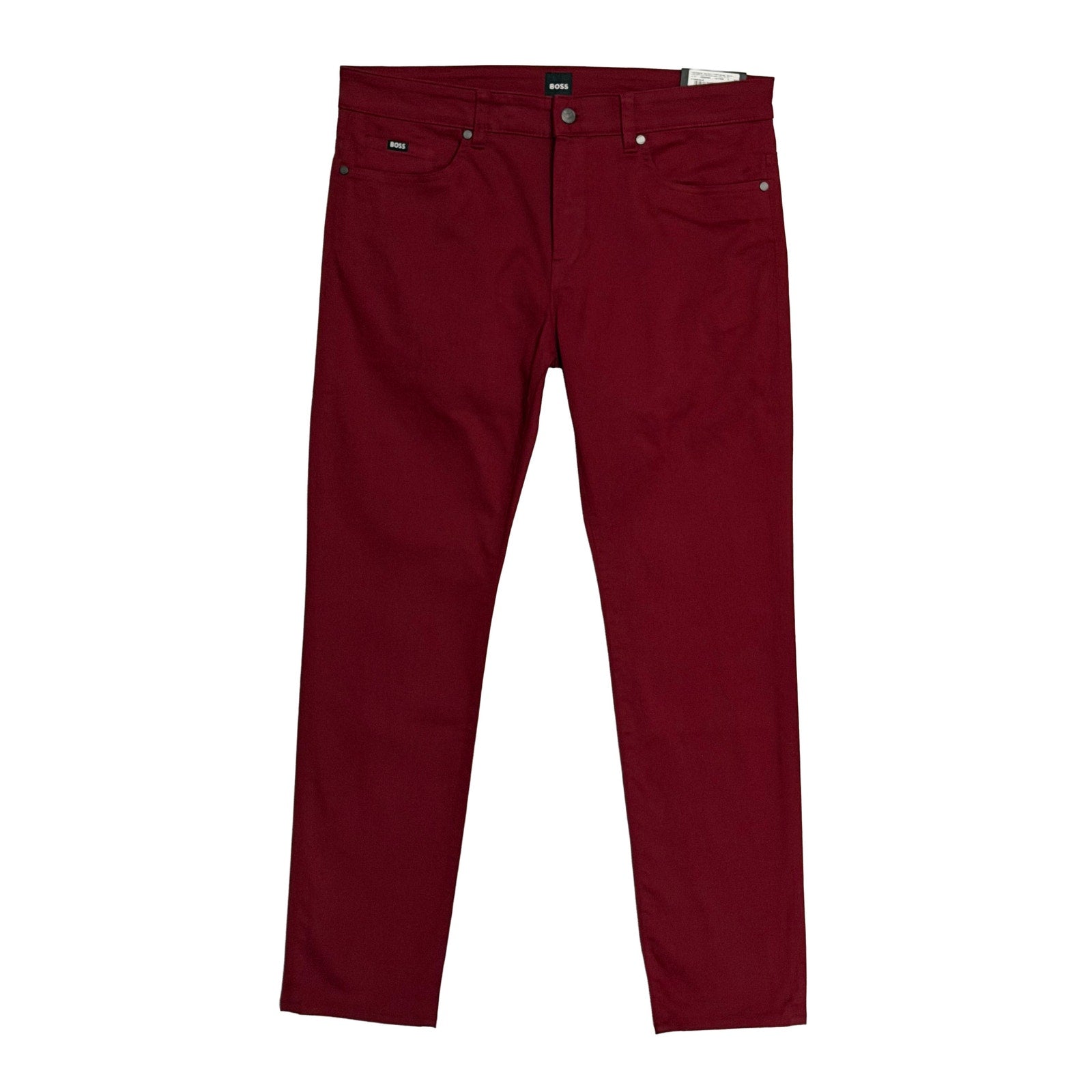 Boss Soft Touch Trousers Men's 34"x32" Slim Fit Flat Front Stretch Red