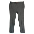 Daniel Cremieux Dress Pant Men's 46L Traveler Raw Hem Comfort Waist Gray