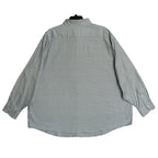 Daniel Cremieux Oxford Shirt Men's 4XB Big & Tall Button-Down Stretch Stone Blue Gingham