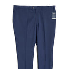Hart Schaffner Marx Traveler Men's 44 Long Dress Pant New York Fit Wool Blue